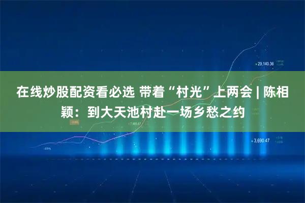 在线炒股配资看必选 带着“村光”上两会 | 陈相颖：到大天池村赴一场乡愁之约